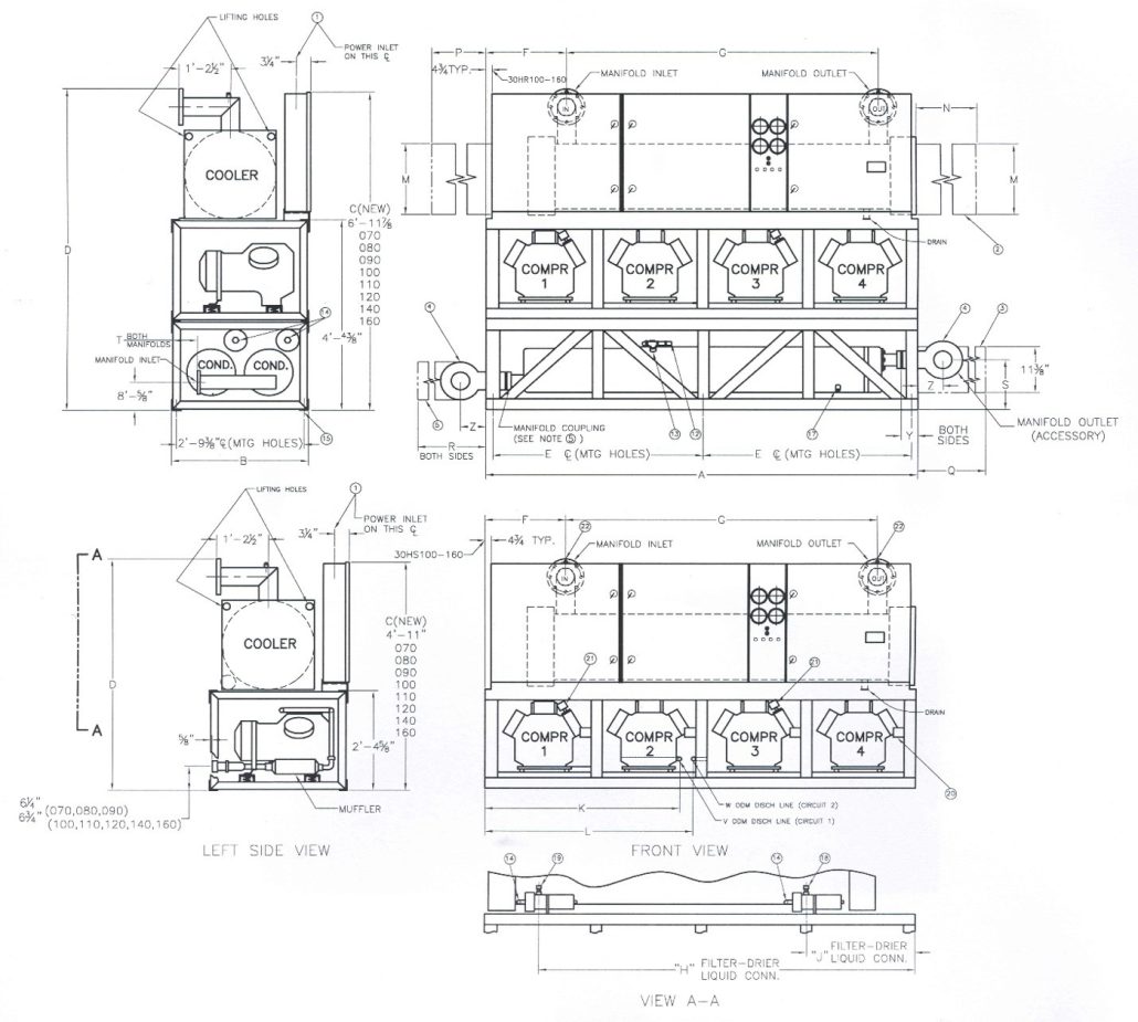 شماتیک چیلر های کریر سرماآفرین
