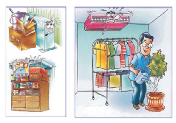 فاصله-وسایل-تا-کولر-گازی